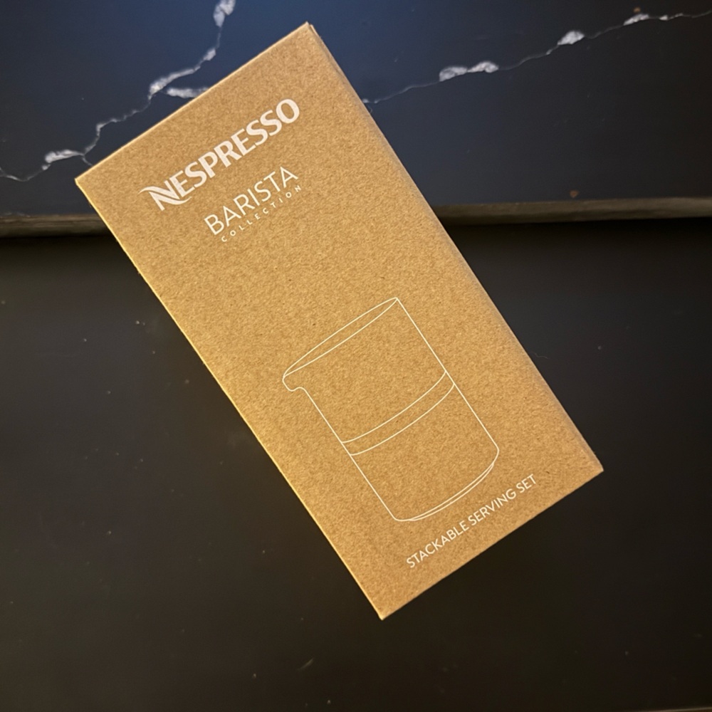 NIB Nespresso Barista Collection Stackable Serving Set - Picture 4 of 5